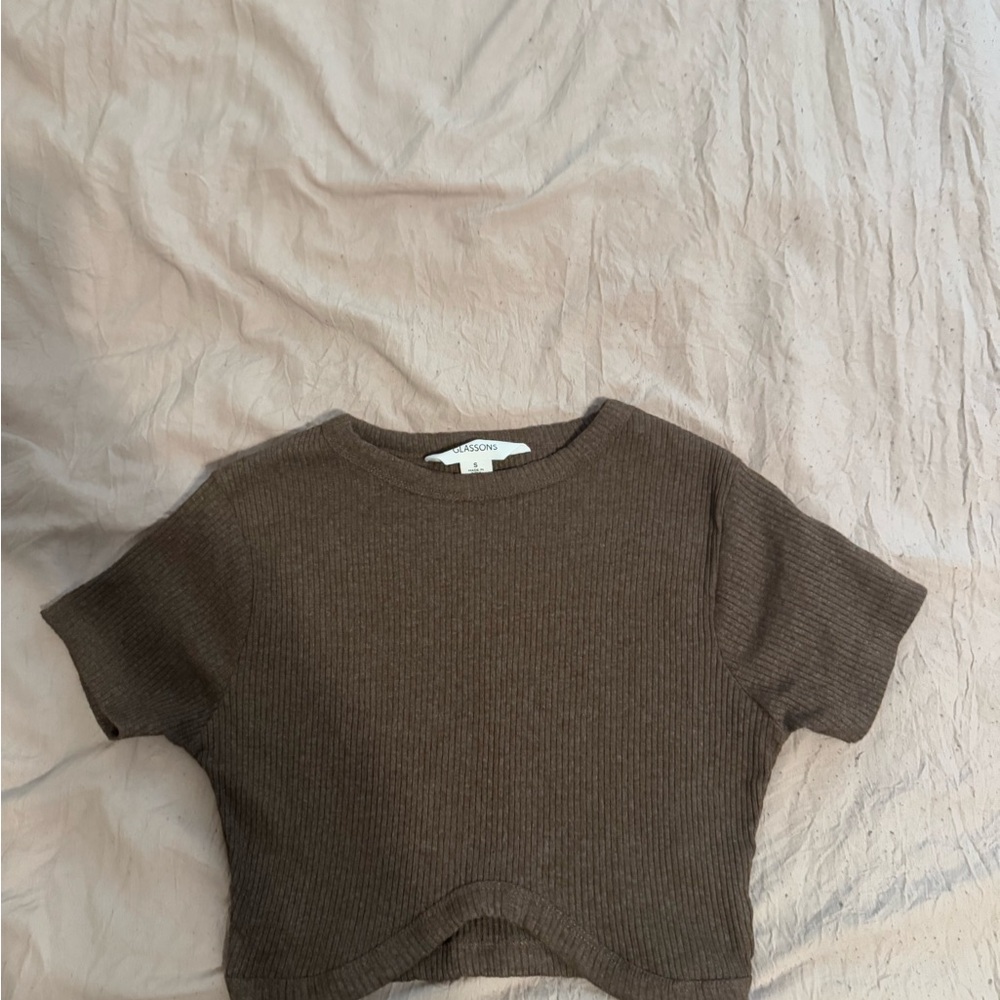 Glassons Brown Ribbed Sweater